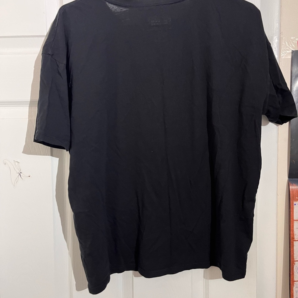SpongeBob Squarepants Black Tee with White Logo Print - Picture 2 of 4